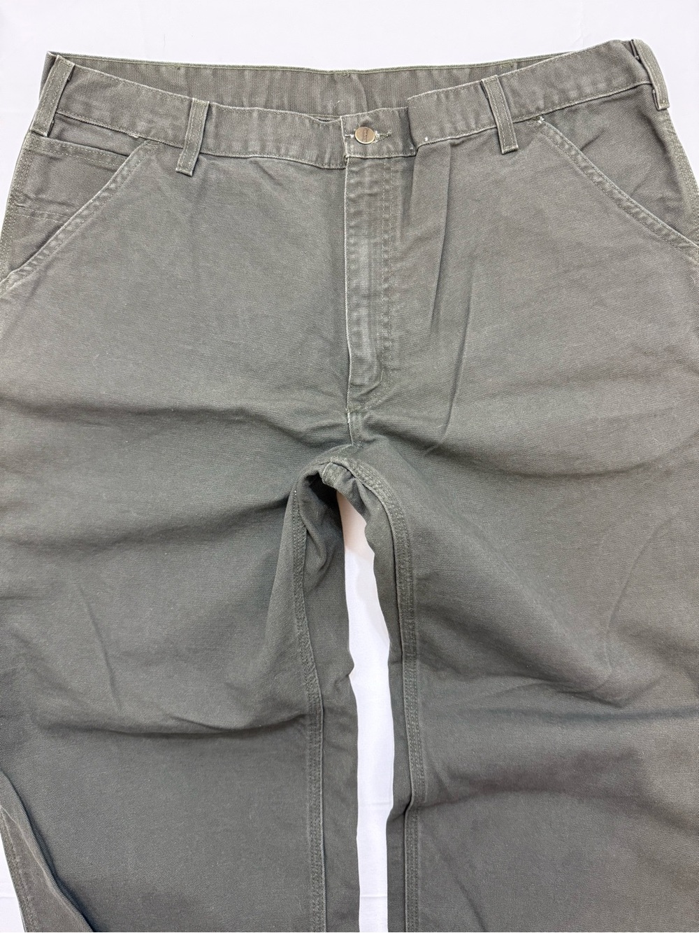 NWT Men's Carhartt Duck Green B11-MOS Carpenter Pants 40 x 30 - Picture 7 of 10